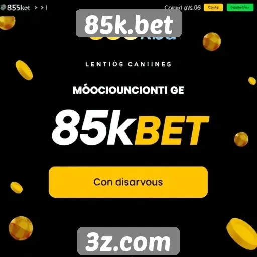 Funcionalidades de bônus e promoções do 85k.bet