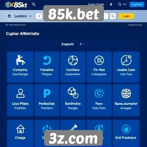 Análise das funcionalidades do site 85k.bet